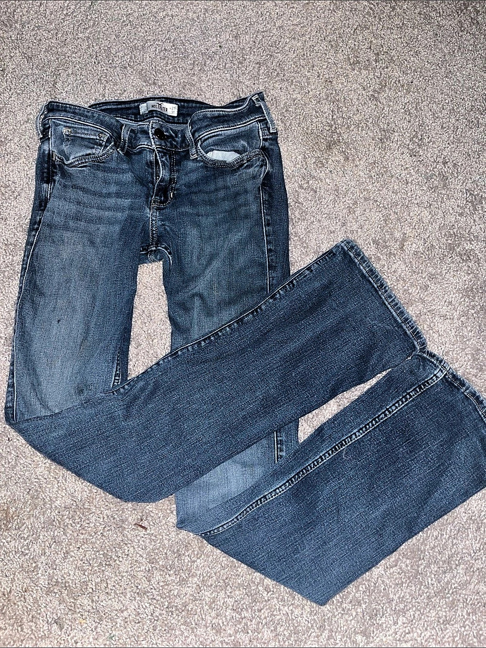 Hollister Boot Cut Jeans in Blue Waist 27